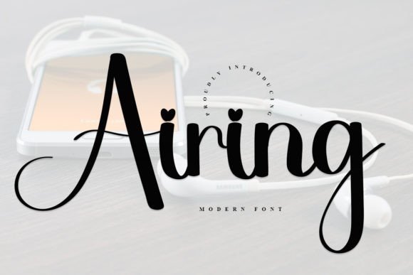 Airing: A Timeless Handwritten Font for Modern Editorial Design