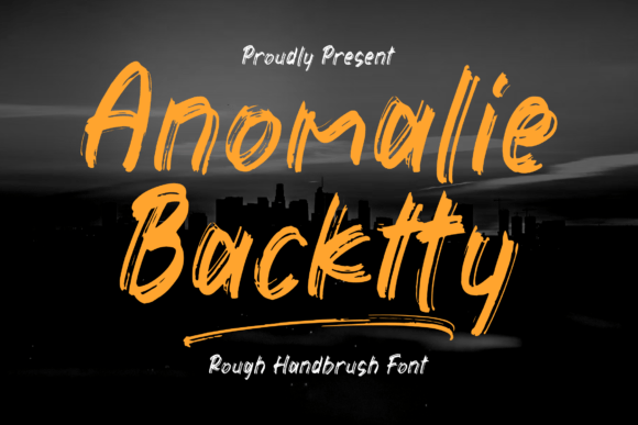 Anomalie Backtty Font: A Rough Handbrush Typeface for Makers