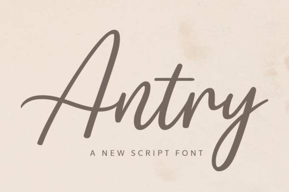 Antry Font: Elegant Script for Digital Campaigns