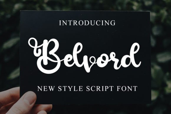 Belvord Font: Modern Script for Digital Marketing