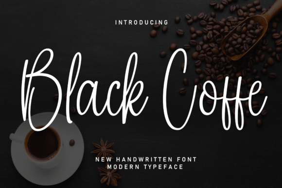 Black Coffe: A Modern Handwritten Font for Trendy Brand Identities