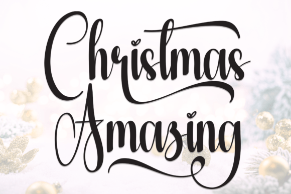 Christmas Amazing: A Handwritten Font for Timeless Editorial Design
