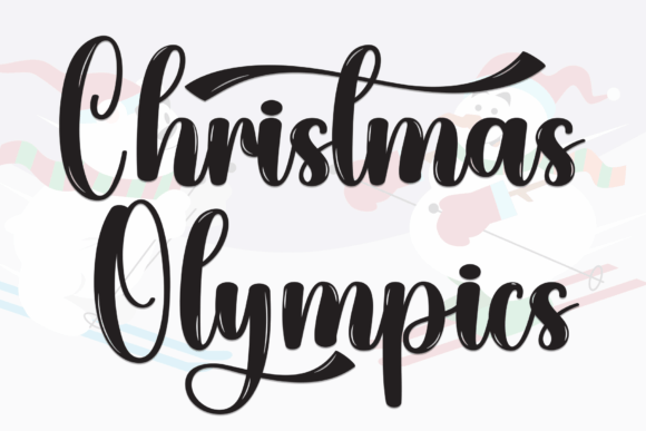 Christmas Olympics Font: A Script Typeface for Digital Design