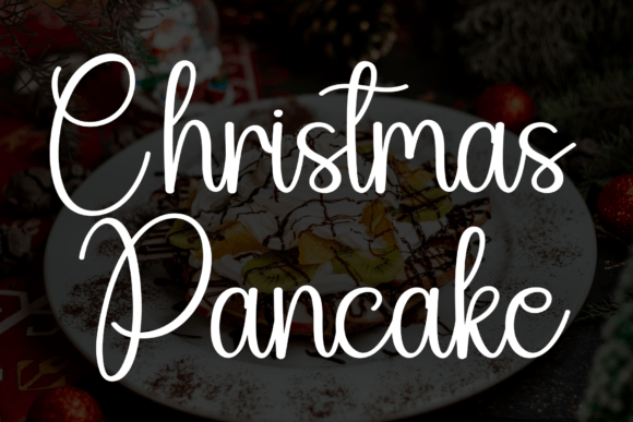Christmas Pancake Font for Editorial Design