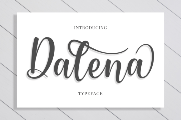 Dalena Font: Elegant Script Typography for Small Business Branding