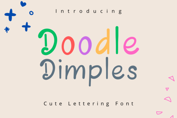 Doodle Dimples: A Playful Script Font for Warm Editorial Design