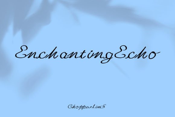 Enchanting Echo Font for Editorial Design