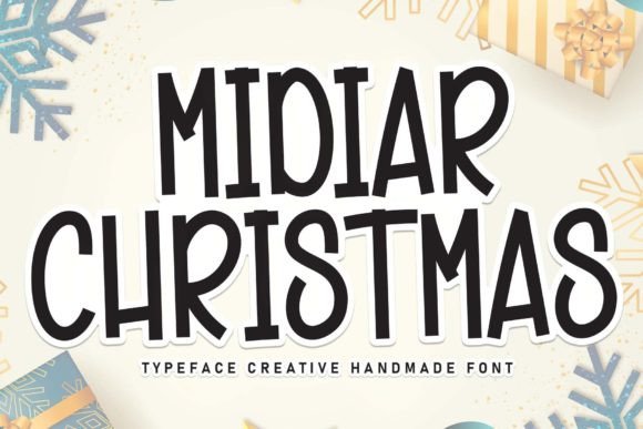 Midiar Christmas Font: Timeless Script for Crafters