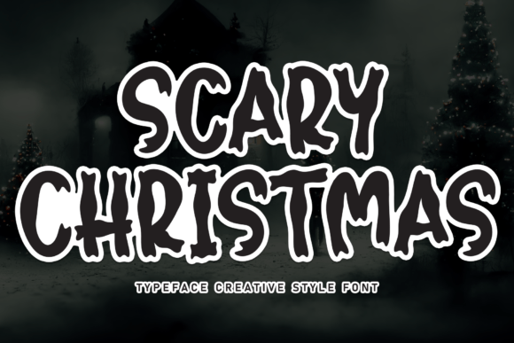 Scary Christmas Font: Whimsical Display Type for Crafters