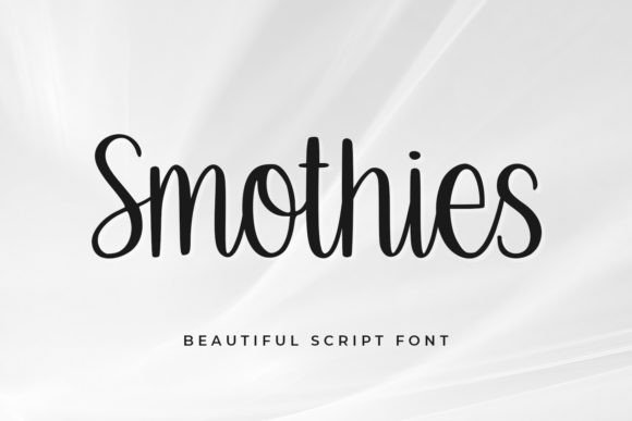 Smothies: A Handwritten Font for Modern Web and Digital Design