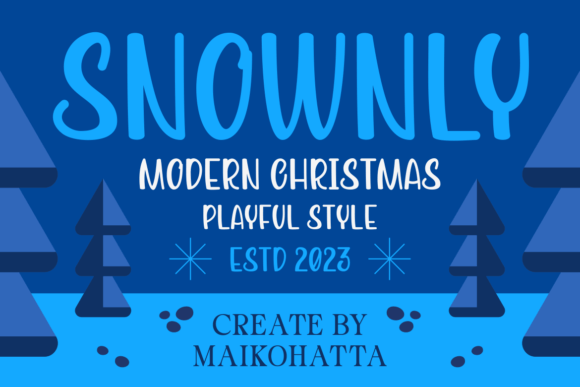 Snownly Font Review: Digital Holiday Typography