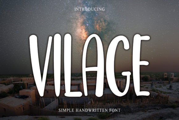 Vilage: A Festive Typeface for Enchanting Editorial Designs