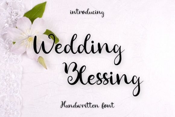 Wedding Blessing: A Timeless Script Font for Elegant Web Design